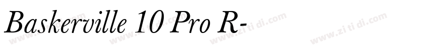 Baskerville 10 Pro R字体转换